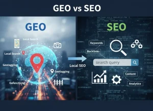 GEO vs SEO How AI Is Changing Google Search and Press Release Visibility